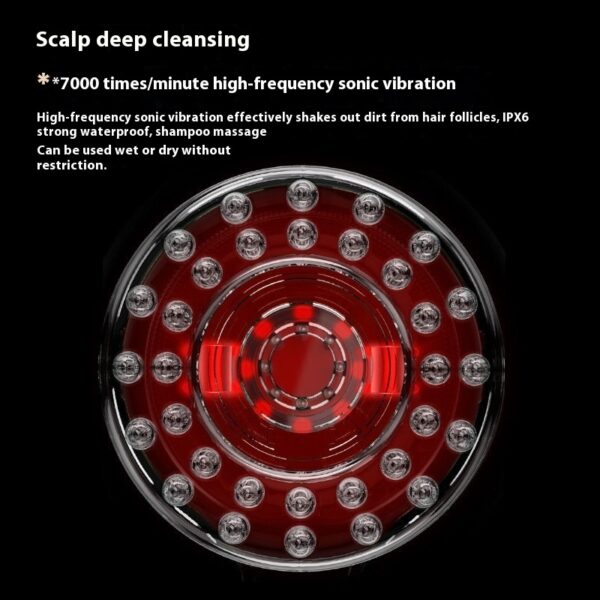 Red Light Scalp Care Scalp Cleaning Vibration Massage - Image 3